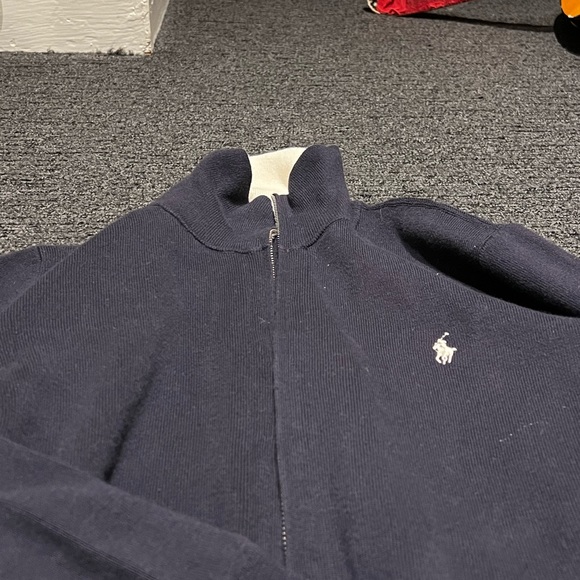 Youth Polo Ralph Lauren Quarter Zip - Navy - Picture 2 of 4